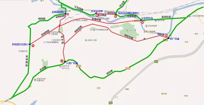 金城江城区动物园路已正式通车!城西交通拥堵现状将大