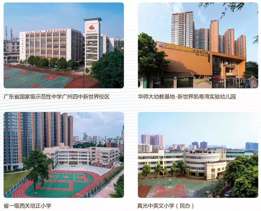 引入主城区优质教育,华师幼儿园,百年名校西关培正,广州市内知名中学