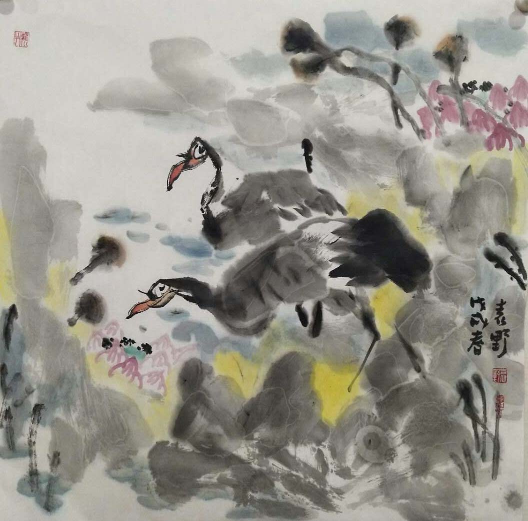 当代著名画家袁野国画作品欣赏