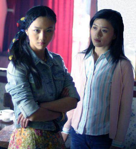 毕业以后,田海蓉与邓超合演的电视剧《女人不哭》曾红极一时,田海蓉也