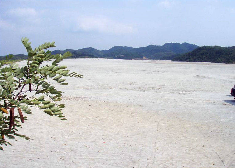 旅游 正文  江南大漠银沙滩,位于我国中部的湖南省临湘市.