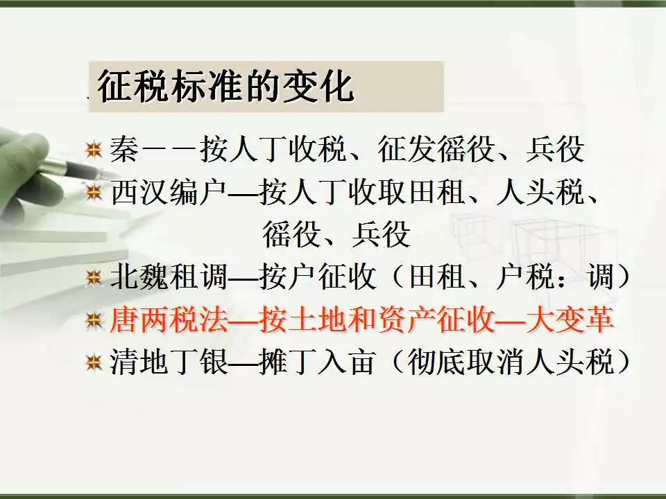 [优质课件]中国古代赋税制度