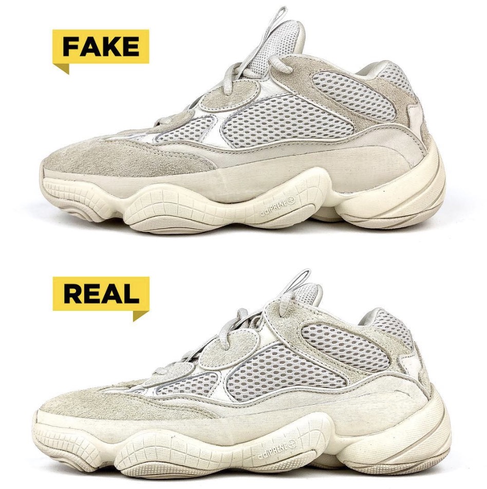 刚刚入手的YEEZY 500 Blush真假难辨？360度无死角真假对比了解一下！_