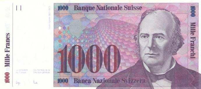 大面值1000瑞士法郎第四名:瑞士法郎古巴比索是古巴共和国的法定货币