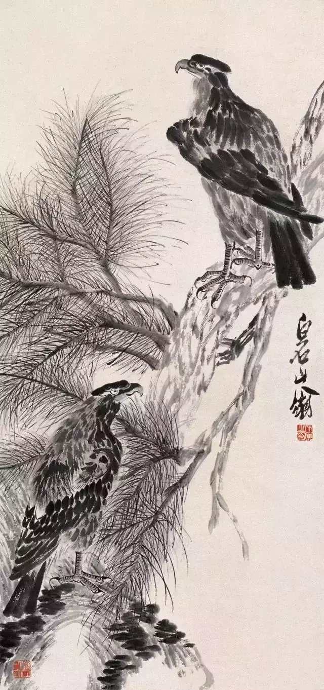 齐白石 鹰