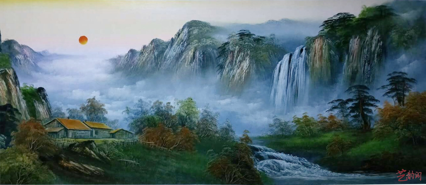 王永贵中国刀笔油画作品欣赏