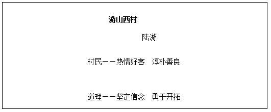 游山西村教案⊙2018教师资格面试:小学语文《游山西村