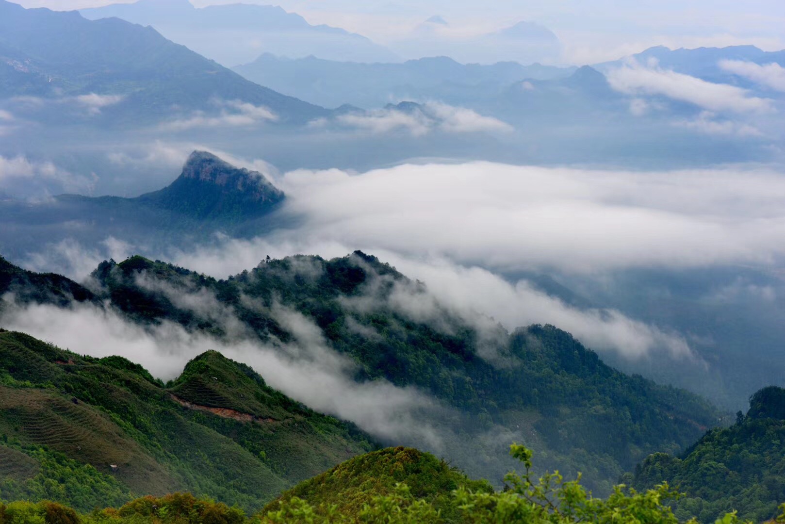 烟雨迷雾,人间仙境—老王山