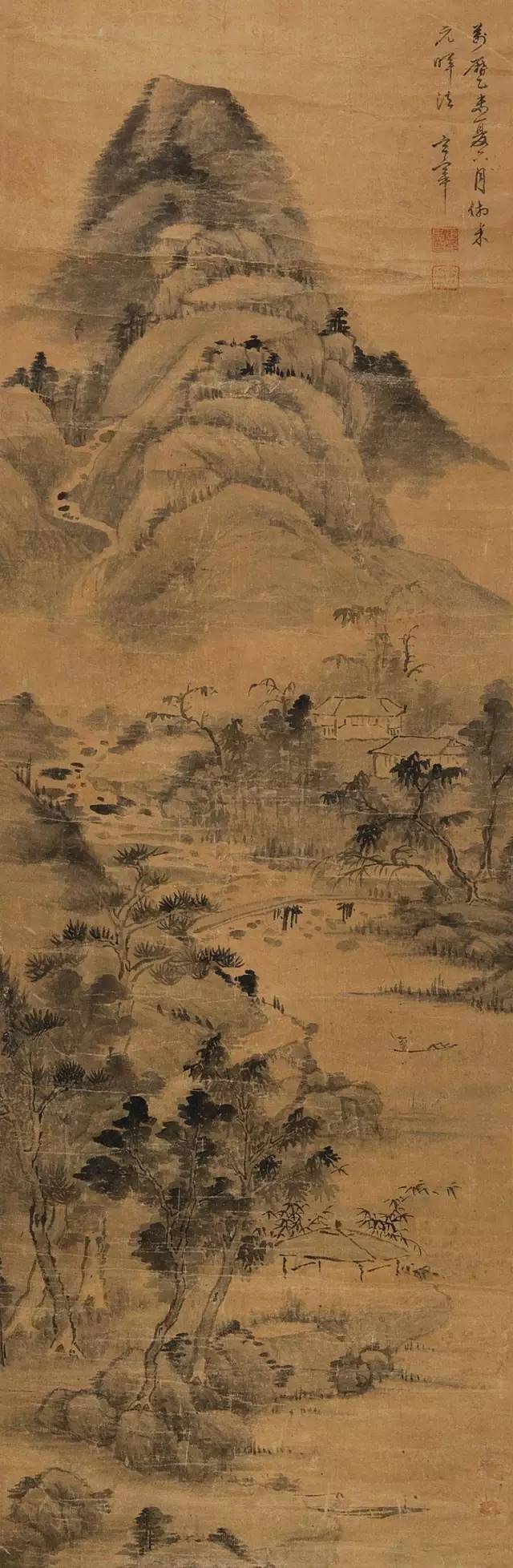 明代大家董其昌山水画作品欣赏