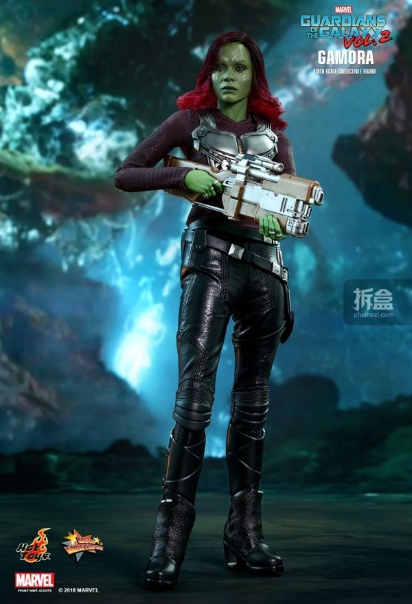 hottoys漫威电影银河护卫队2卡魔拉20可动人偶