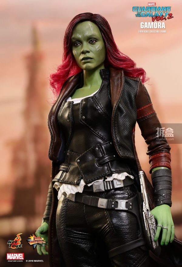 hottoys漫威电影银河护卫队2卡魔拉20可动人偶