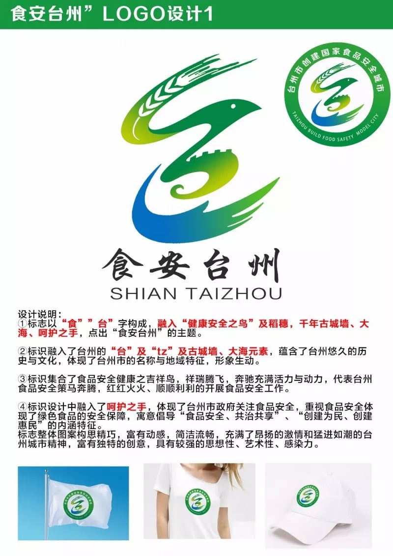 "食安台州"logo创意设计获奖作品公示