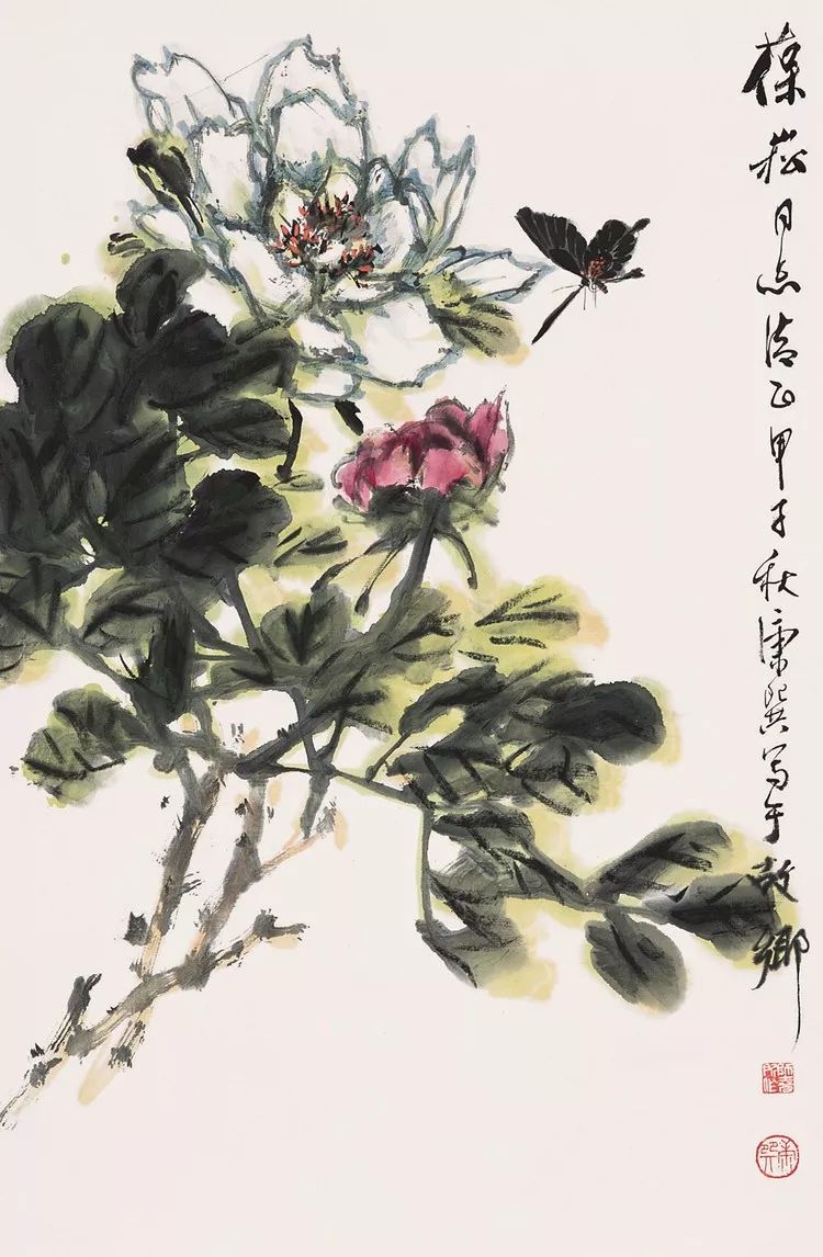 康师尧长安画派唯一以花鸟画见称的画家100幅