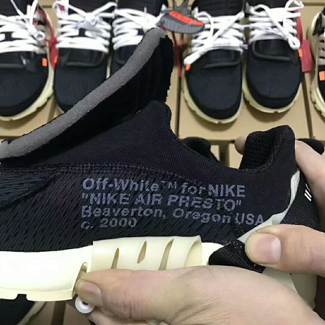 耐克nike air presto x off-white ow the ten袜子鞋