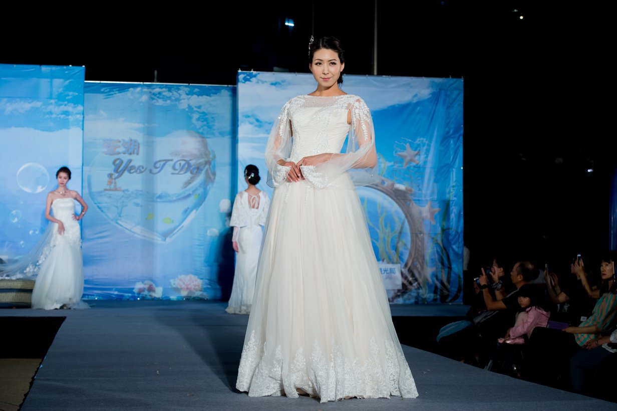 新闻稿2019年婚纱发布会台湾超模展现美丽身型
