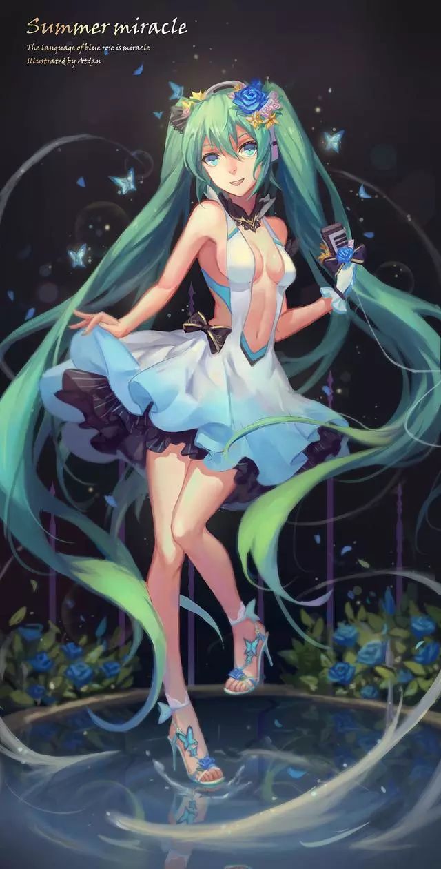 初音公主绘画欣赏:今天大家也要元气满满哦!