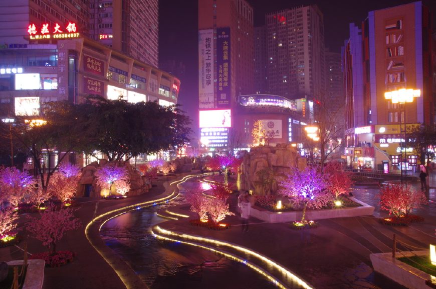 重庆三峡广场夜景灯光规划