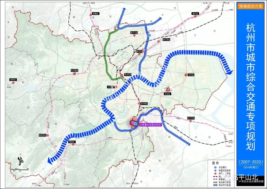 地铁9号线终点塘栖,3号线终点北沙东路,还要建设临平北站高铁站