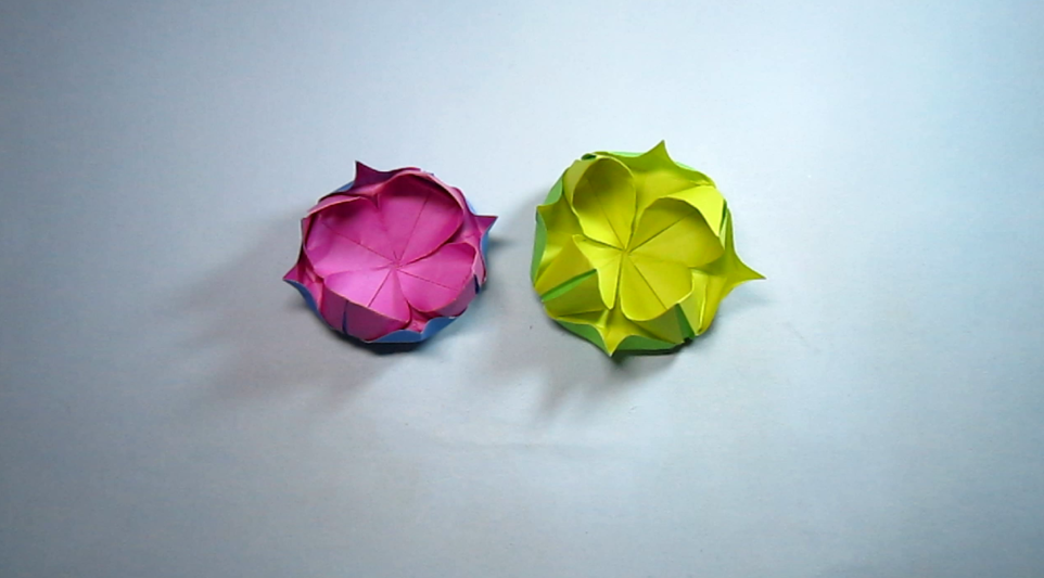 折纸大全简单又漂亮莲花,看一遍就能学会睡莲的折法