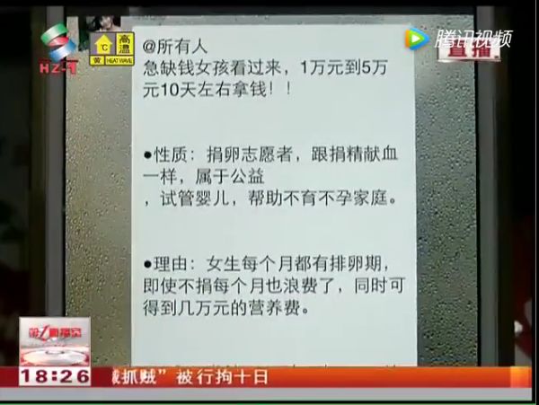 惠州女大学生捐卵?一次能赚8万!去的女生让无数人一声叹息