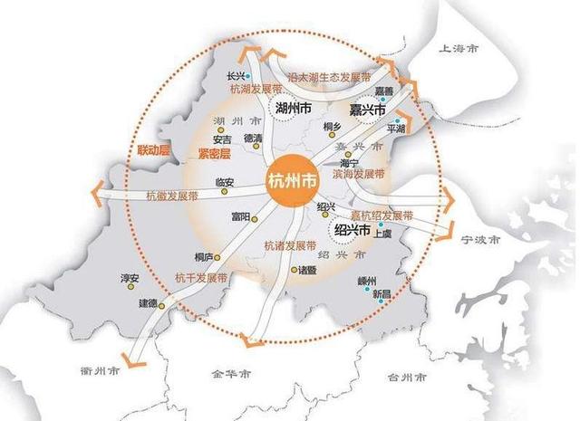 2016年11月23号,杭州市人民官方发布《杭州都市区规划纲要》中