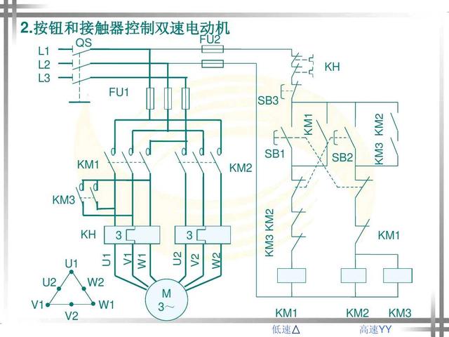2种双速电机控制电路详解,双速调节,简单易上手,干货!