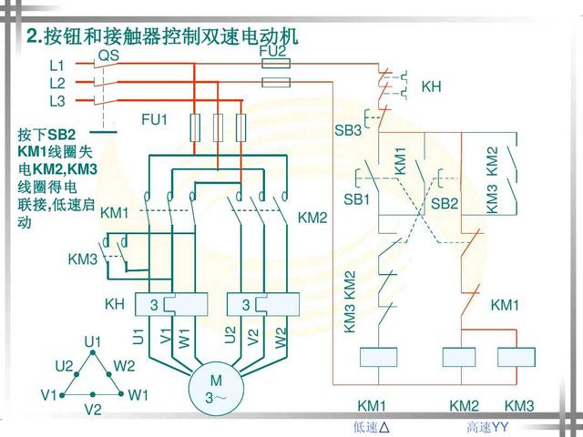 2种双速电机控制电路详解双速调节简单易上手干货