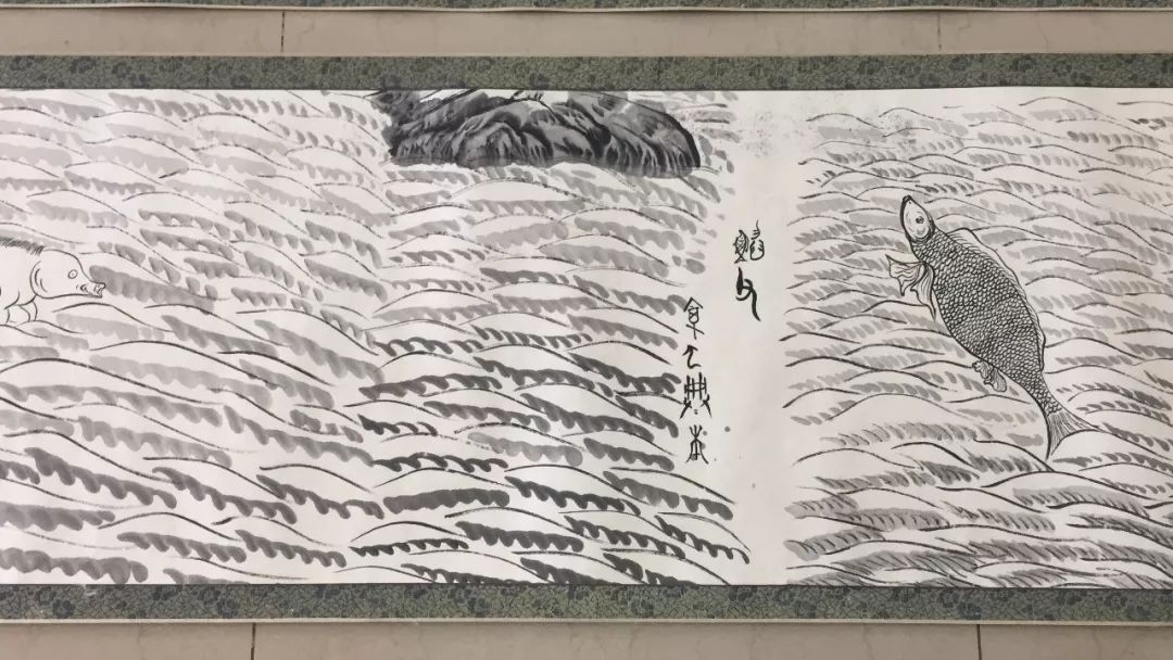 天财新鲜事手绘山海经画作湾老古图作品在逸夫展演了