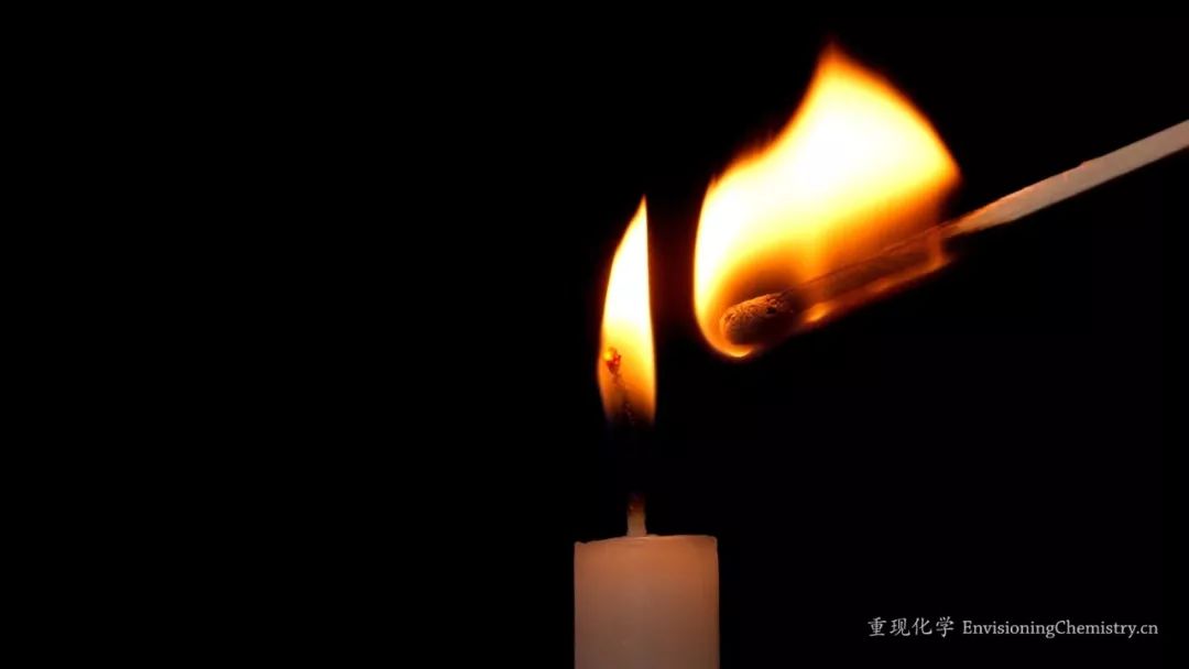 △ 燃烧的蜡烛