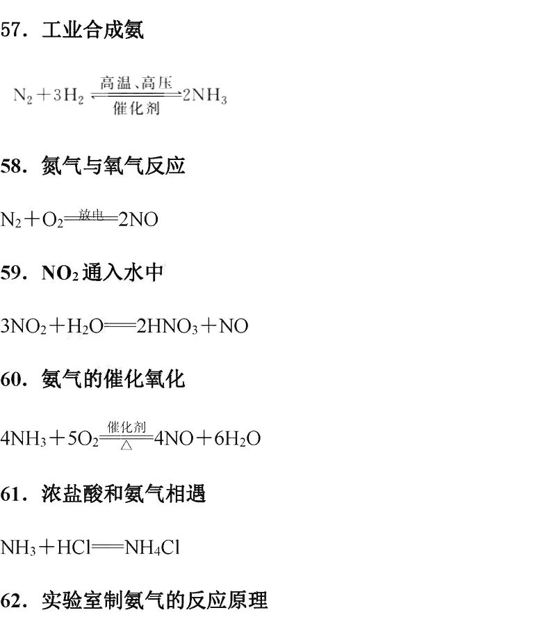 【知识点】高考化学这70个必考方程式一定要记牢!