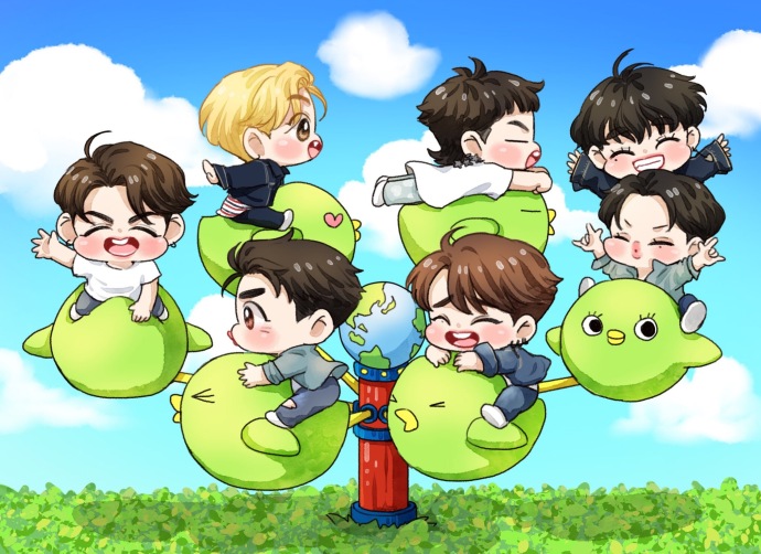 igot7正式成立四周年啦祝鸟宝宝生日快乐