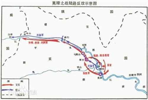 二,吴军反击,火烧连营七百里 虽然陆逊前期指挥不力导致前线大乱,但