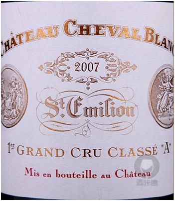 chateau cheval blanc白马酒庄红葡萄酒正牌年份:2007年酒精度:13%