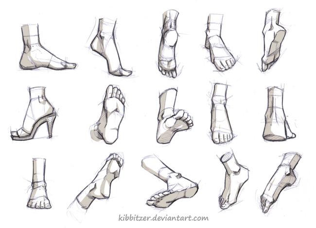 动漫人物脚部|脚|腿部|腿|臭脚的画法教程-轻微课网校