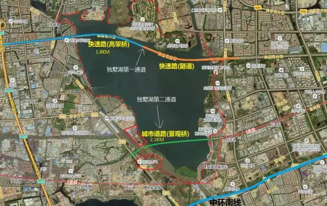 独墅湖第二通道工程预计 2018年年底开工建设, 2021年12月建成通车.