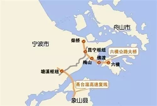 宁波舟山港六横公路大桥 起点为舟山六横岛,接孙干公路 经六横南岙