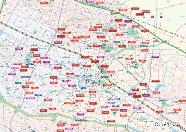 常州(含金坛溧阳)175 楼盘/50 新地块都在这张图上!