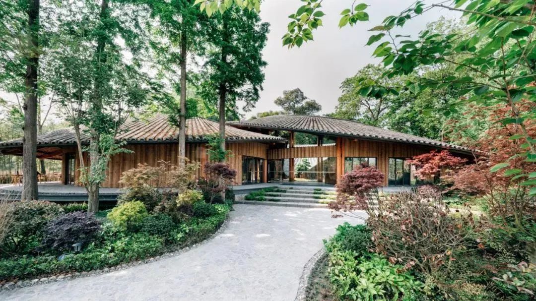 道明竹艺村最独特的建筑—竹里,名字来源于陆游