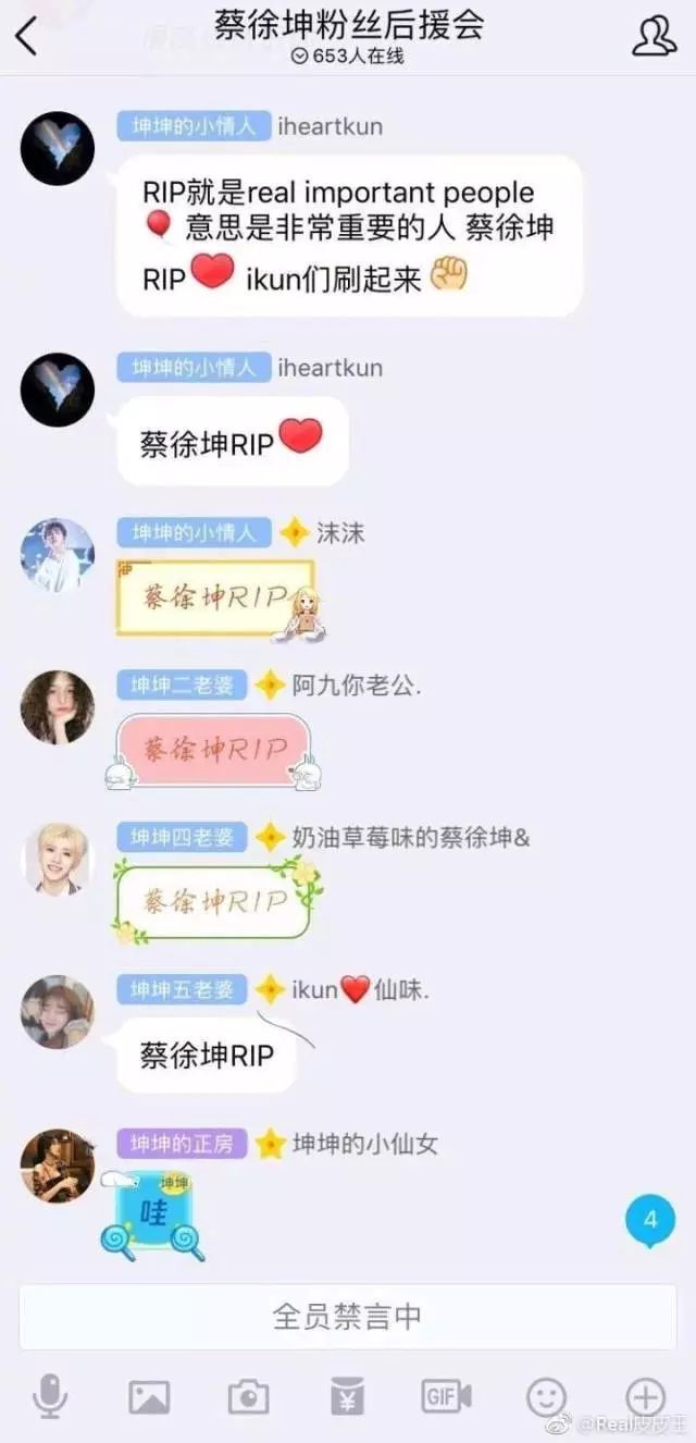 ikun们!不要再刷nmsl和rip了,这根本不是对蔡徐坤的应援词!