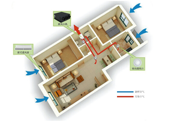 单向流新风系统与双向流新风系统之间的差异