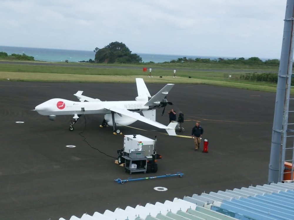 日本测试一款新无人机 原型为美军mq-9"死神"