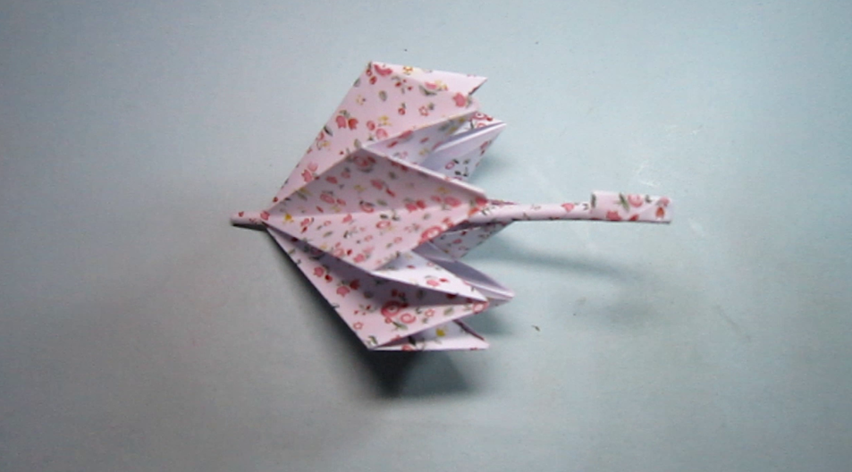 diy手工折纸小雨伞,看一遍就能学会小花伞的折法