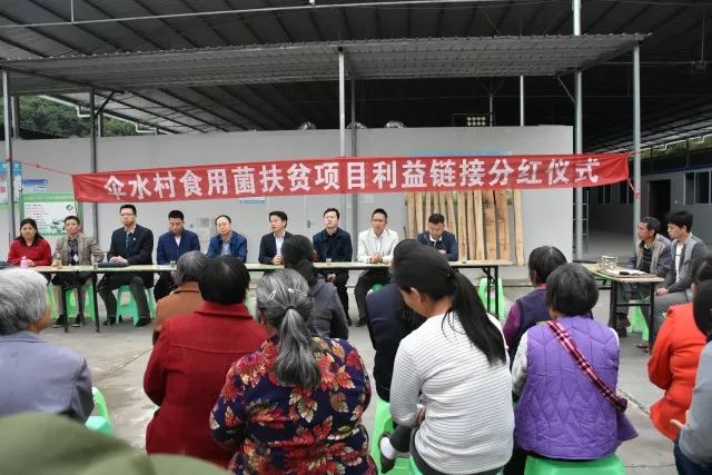 近日,绥阳县郑场镇伞水村食用菌基地一片喜气洋洋,正举行伞水村食用菌