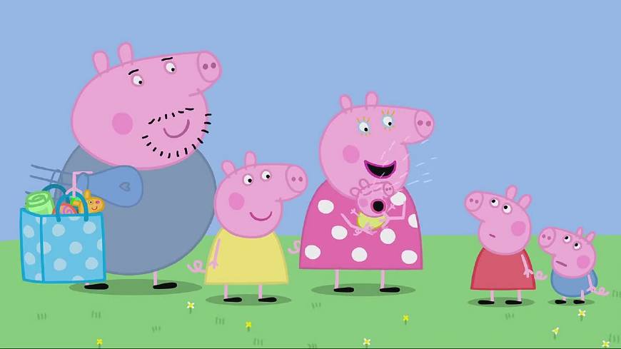 佩奇乔治和猪伯伯一家荐读《小猪佩奇》粉红猪小妹(英文名:peppa pig