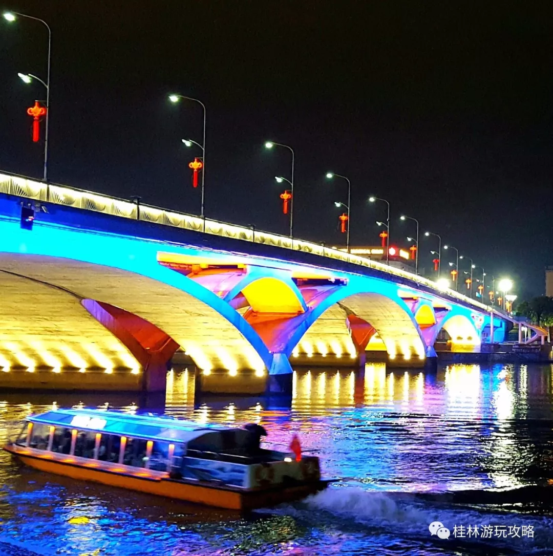 步行游览桂林夜景路线,跟着走准没错!