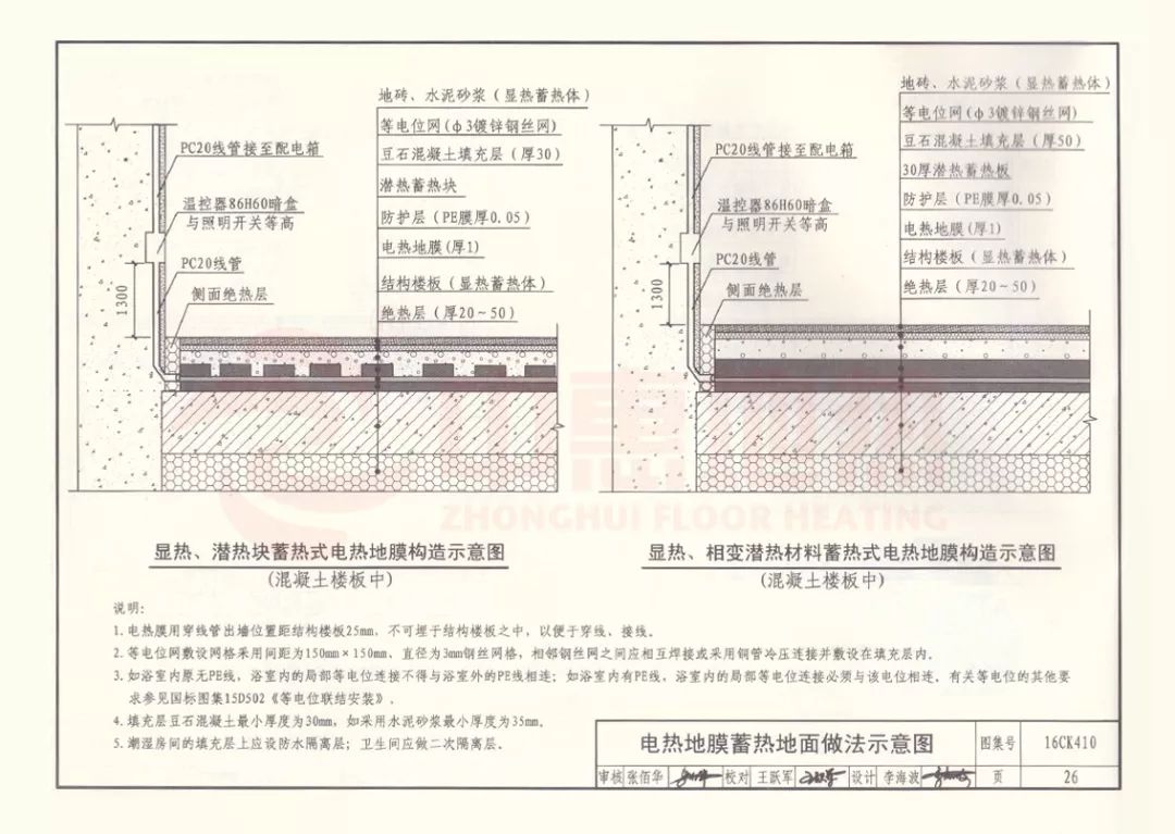 低温辐射电热膜供暖系统设计与安装国家建筑标准设计参考图集16ck410