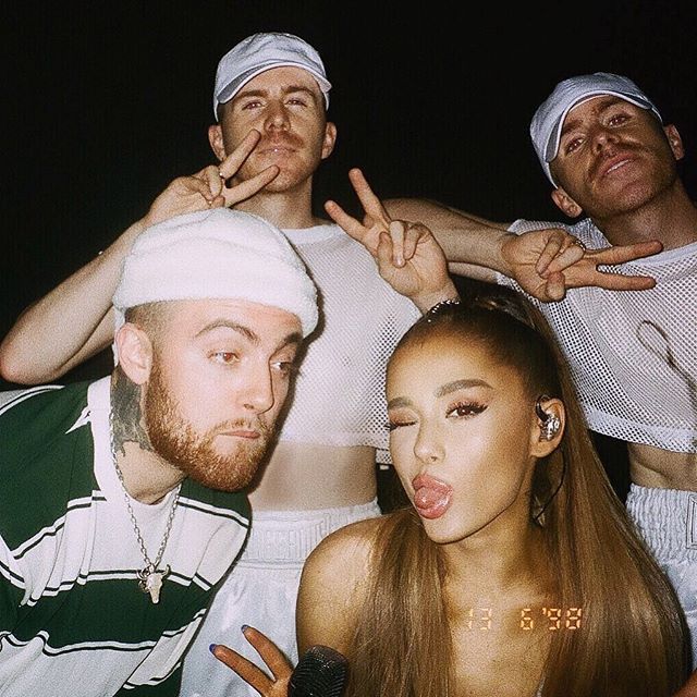 a妹ins上po了很多她跟她男朋友mac miller的合照~a妹ariana grande与