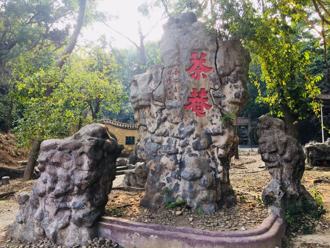 茶庵寺公园江门市郊处一著名的名胜古迹