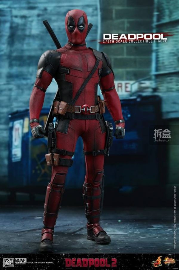 hottoys漫威电影死侍deadpool小贱贱16可动人偶