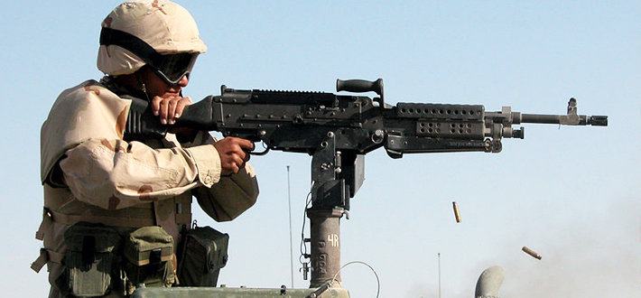 m240b是美国陆军和海军陆战队目前的制式标准步兵中型机枪,它同时也